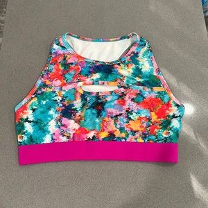 Born Primitive high neck keyhole sports bra. Size M